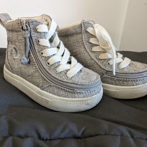 BILLY Classic High Tops Light Grey AFO friendly Toddler 6